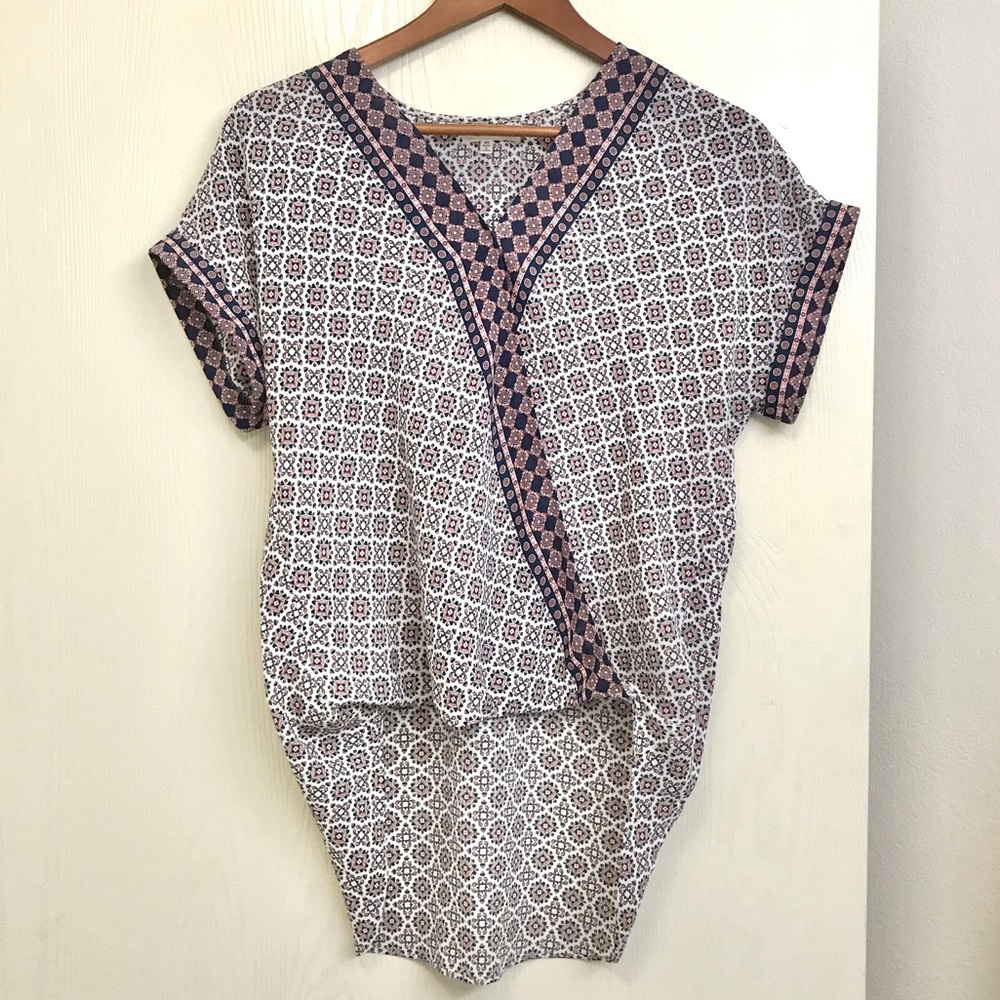 Max Studio sleeveless wrap top
